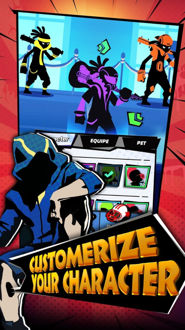 帮派小队火柴人截图