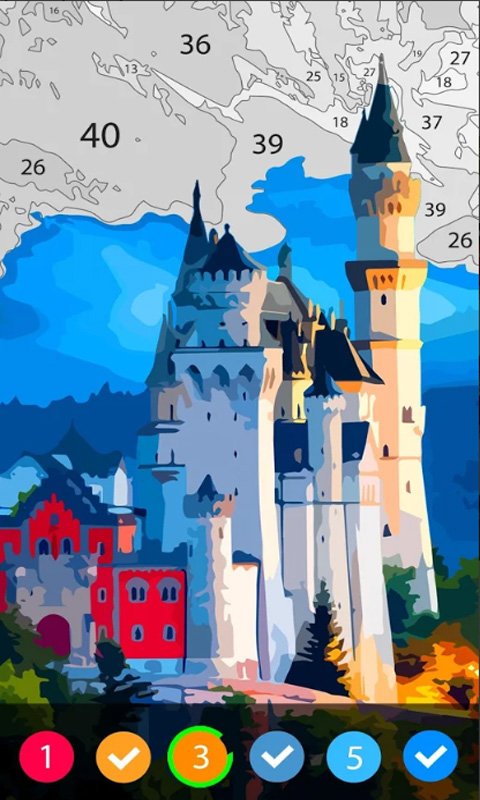 数字填色五彩涂鸦世界截图