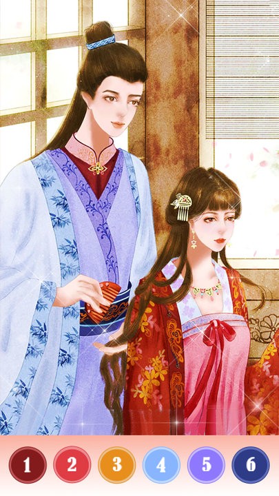 趣味数字涂色板截图