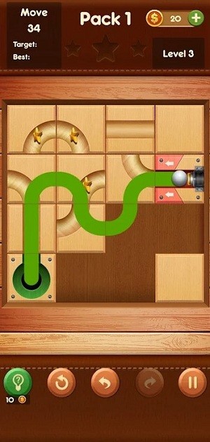 rolling ball slide puzzle截图