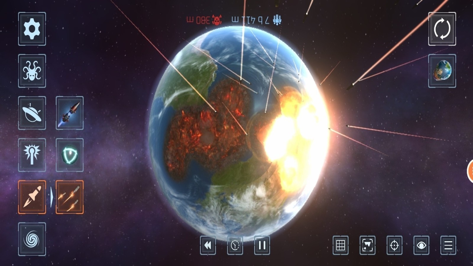 行星粉碎模拟截图