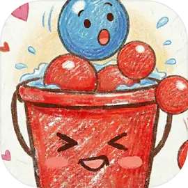 彩球瀑布画线物理益智