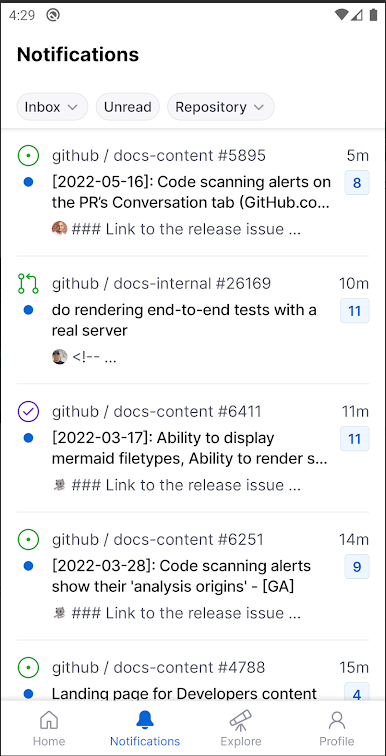 github手机客户端中文版截图
