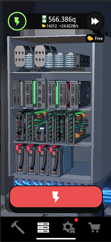显卡工厂手机游戏(Idle Server Farm)截图