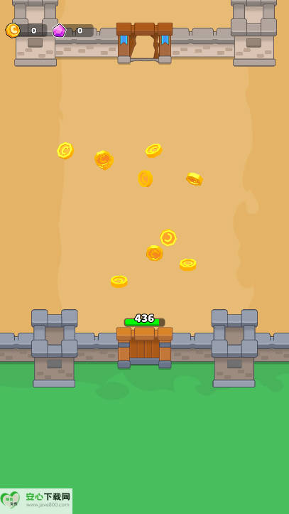 翻滚防守免广告版小游戏截图