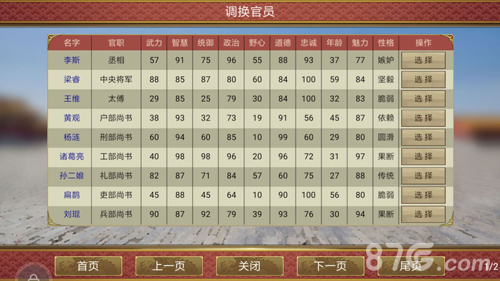 皇帝成长计划2大臣分配