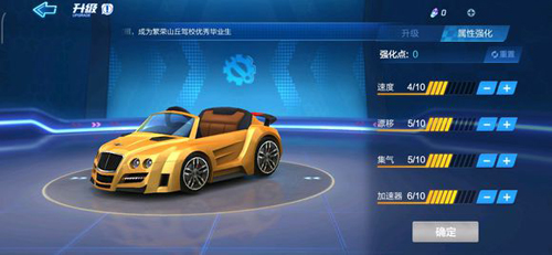 跑跑卡丁车手游黄金敞篷跑车