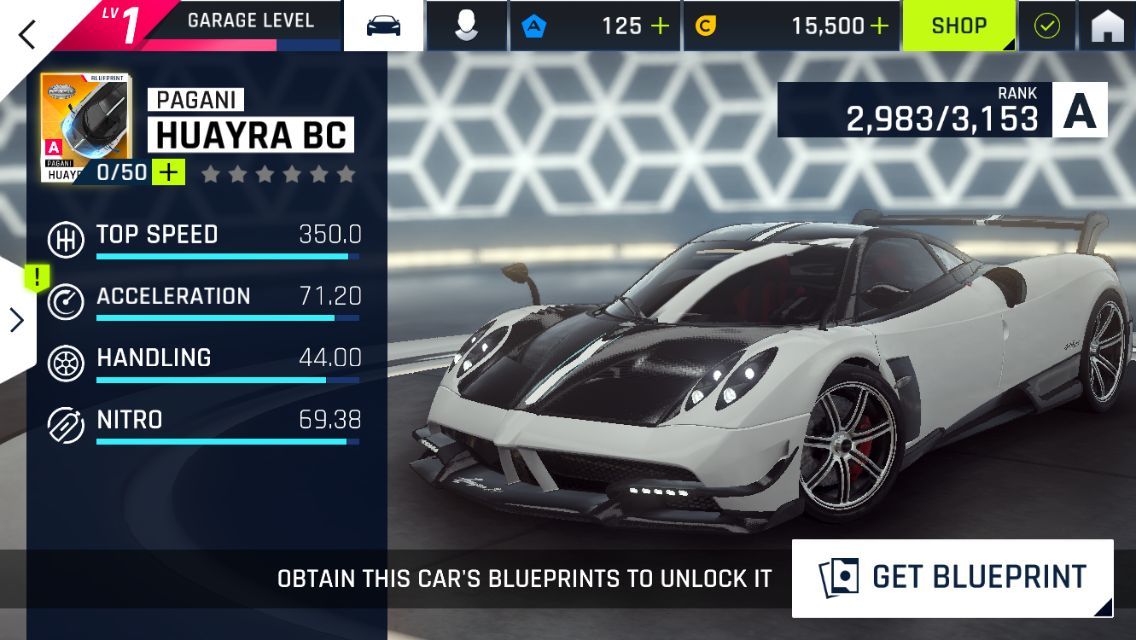 狂野飙车9帕加尼Huayra BC图片